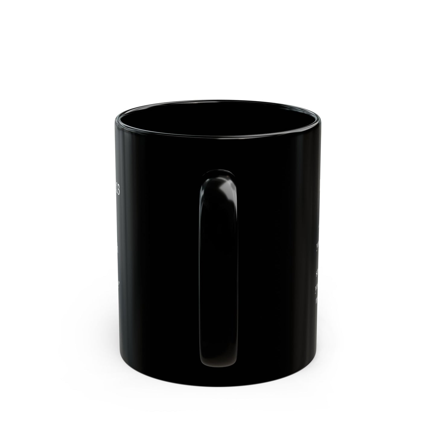 Inspirational Black Faith Mug, 11oz