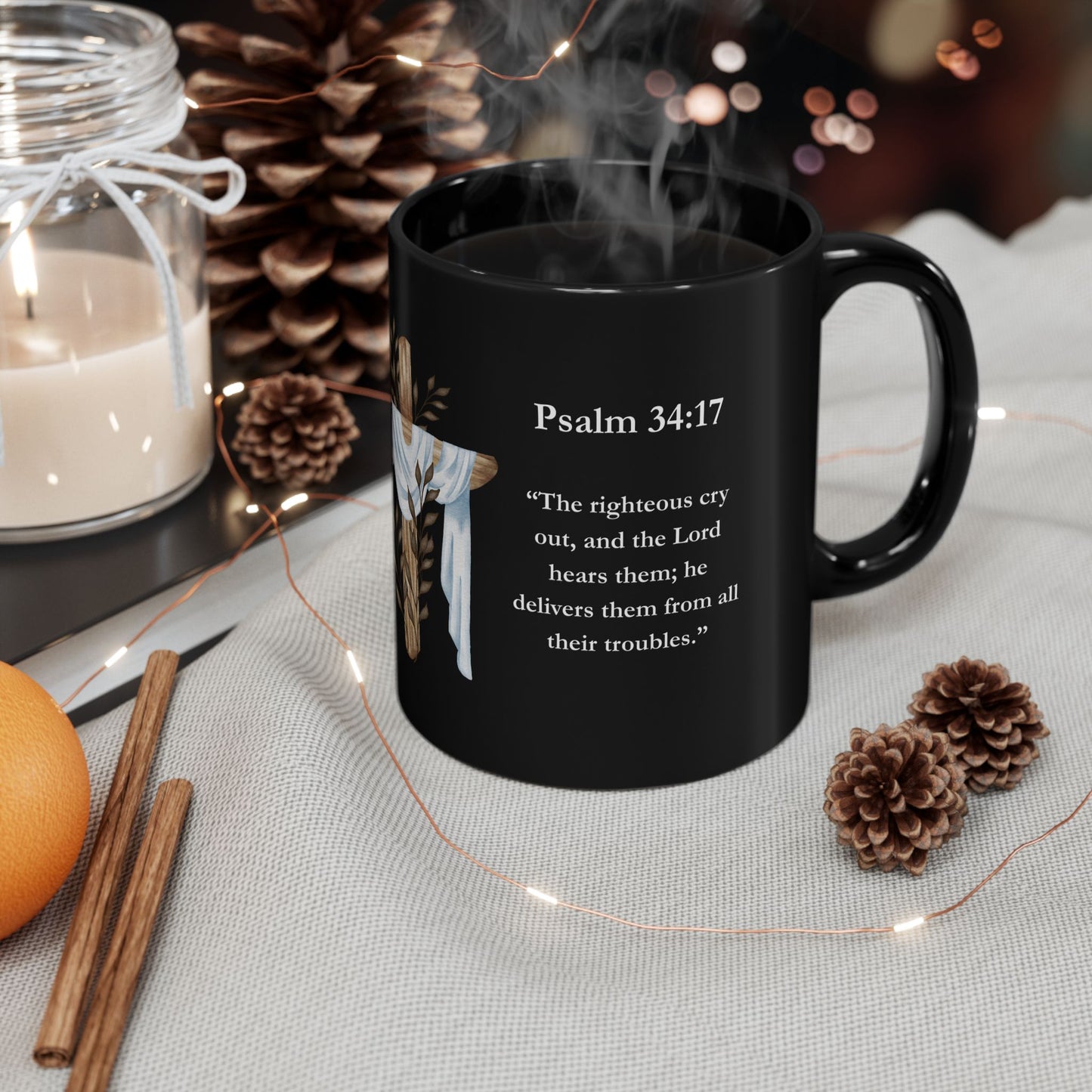 Inspirational Cross Coffee Mug, 11oz