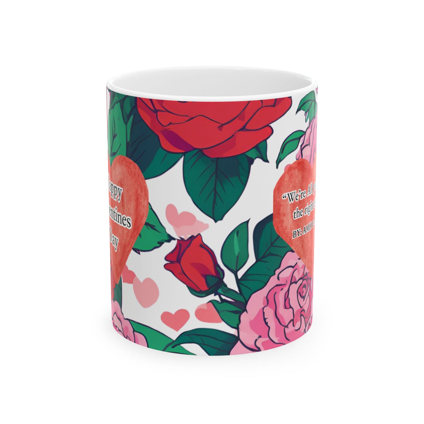 Custom Valentines Mug, (11oz)