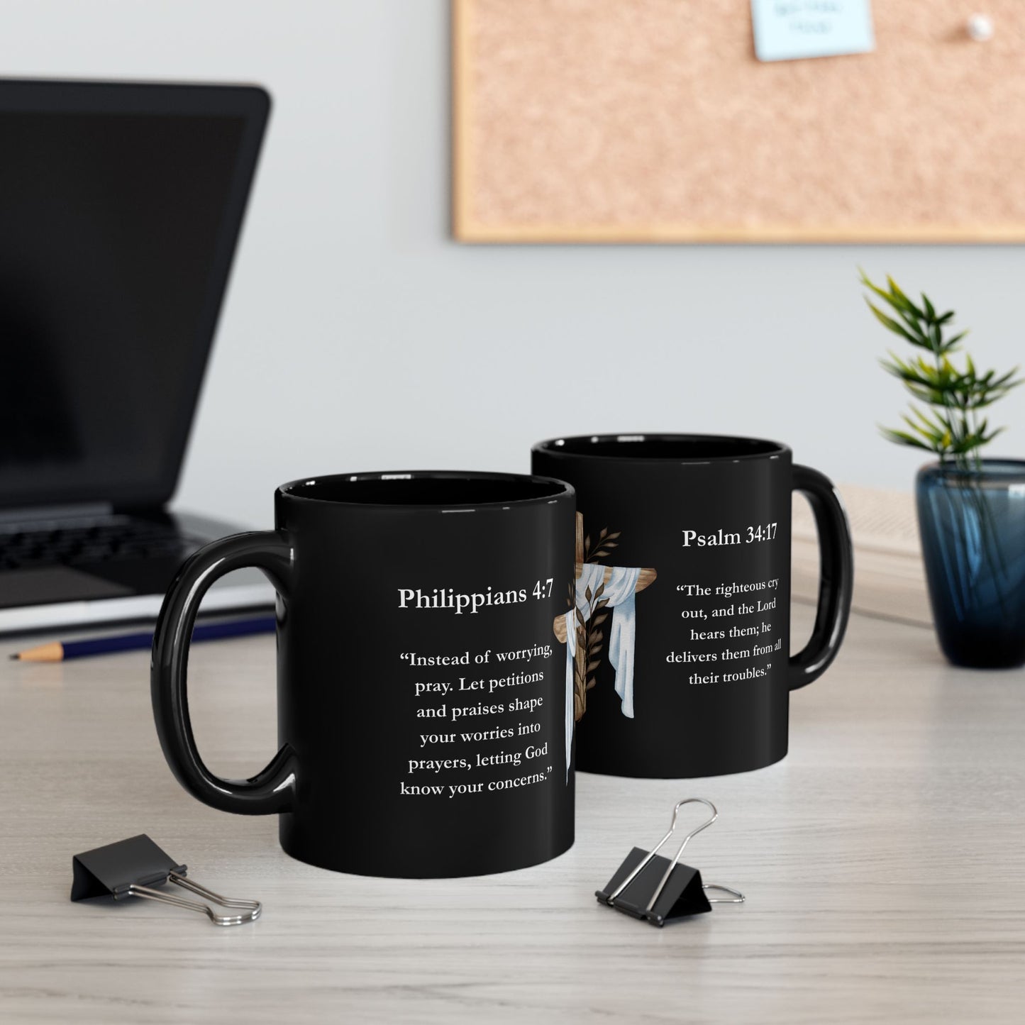 Inspirational Cross Coffee Mug, 11oz